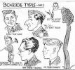 Cartoon caricatures of service personnel at RAF Dundonald