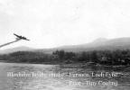 Blenheim aircraft laying down smoke at Newton on Loch Fyne.