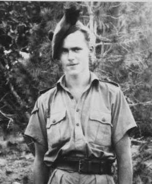 Canadian N G Sproule in North Africa who joined 11 Commando.