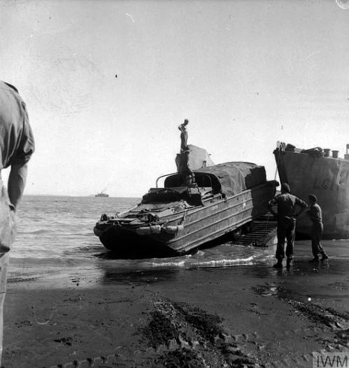 DUKW at Akyab, Burma.