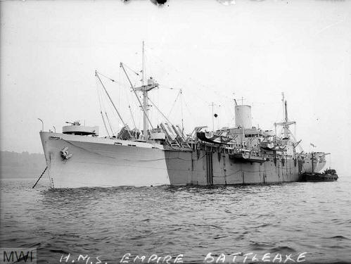 HMS Empire Battleaxe, Landing Ship Infantry (Large), August 1, 1944, Greenock.