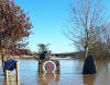 Example of jigsaw photo - Combined Operations Memorial under water.