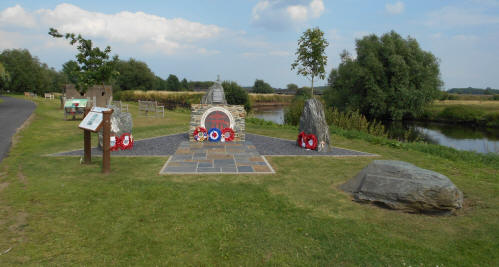 The Combined Operations Memorial after the dedication ceremony.