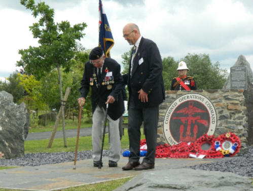 The Combined Operations Memorial dedication ceremony, July 2013.