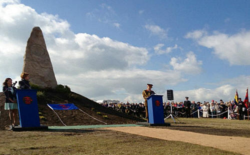 Memorial to the Combined Operations Pilotage Parties.